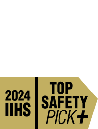 Lockup that reads: "2024 IIHS Top Safety Pick+".