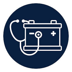 Icône d’un moteur avec un flocon de neige. 